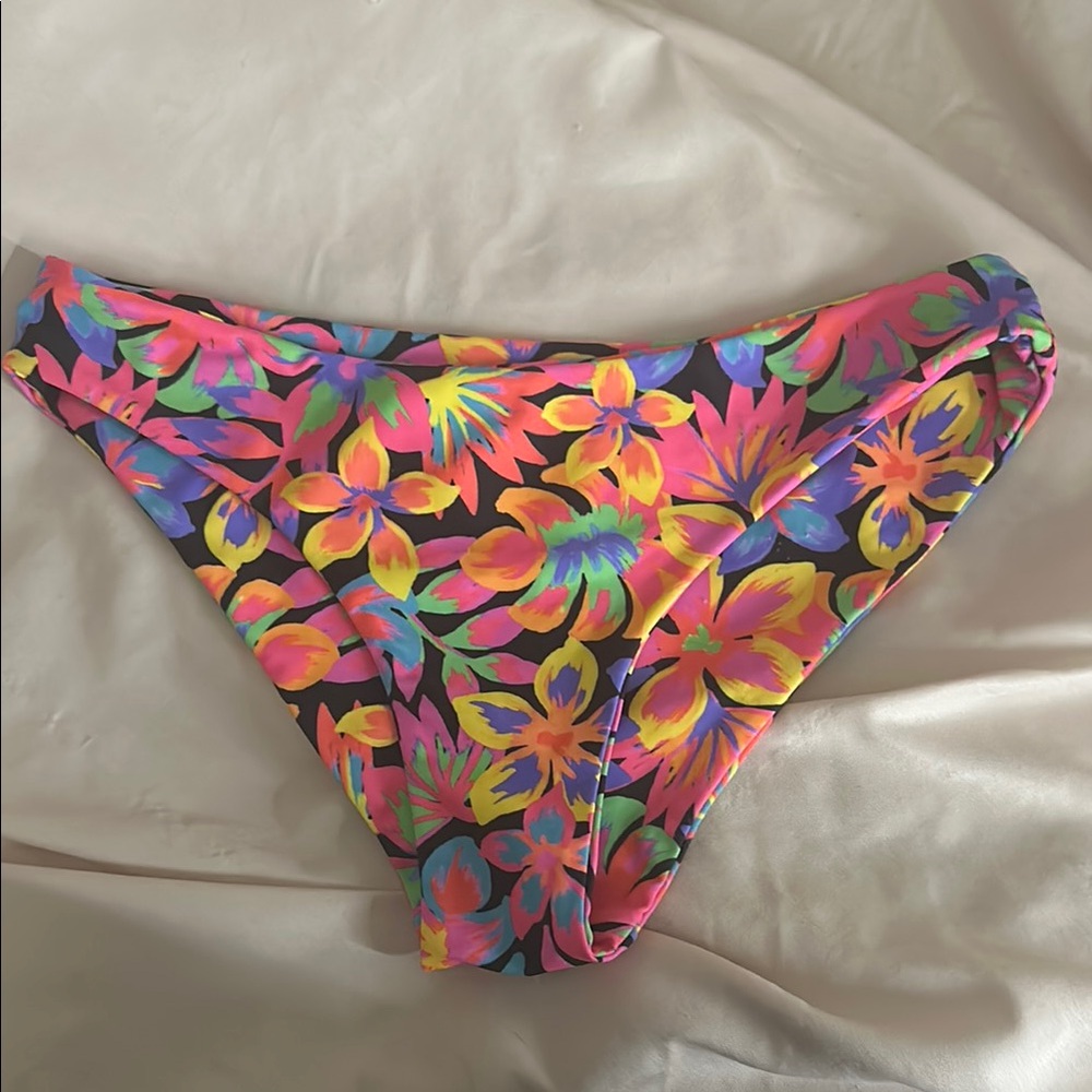 Vibrant Floral Bikini Bottom